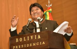 EVO MORALES ELOGIA GRUPO DE LIMA POR REJEITAR INTERVENÇÃO NA VENEZUELA