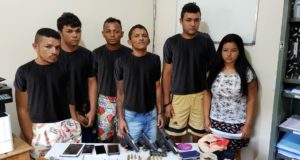 POLÍCIA PRENDE SEIS PESSOAS E ARMAS UTILIZADAS EM HOMICÍDIOS, NA TERRA DAS CACHOEIRAS