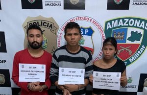 Preso trio envolvido com o tráfico de drogas no bairro Nova Esperança