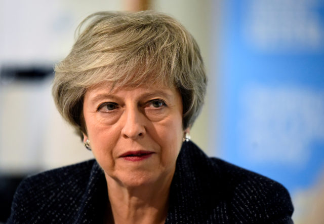 FILE PHOTO: Britain's Prime Minister Theresa May visits Northern Ireland
