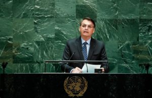 Bolsonaro afirma na ONU que não aceita colonialismo na Amazônia