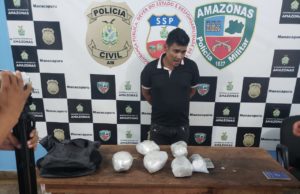 Em Manacapuru, homem é preso com cinco quilos de oxi e 300 gramas de cocaína em pó