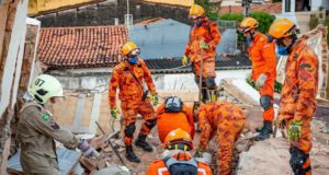 Sobem para seis os mortos do desabamento de prédio em Fortaleza