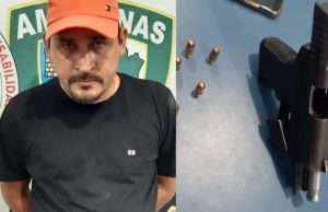 Filho de ex-prefeito de Coari é preso por atirar de pistola na cidade
