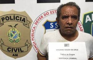 Homem condenado tráfico de drogas é preso em Manaus