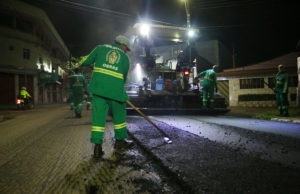 Avenida Ivanete Machado, no Parque 10, tem recapeamento total concluído