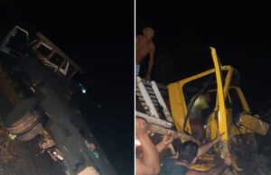 Acidente entre caminhões na AM 070 faz uma vítima fatal e quatro pessoas feridas