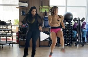 Fabiola Gadelha “Rabo de Arraia” quebra tudo em aula de dança