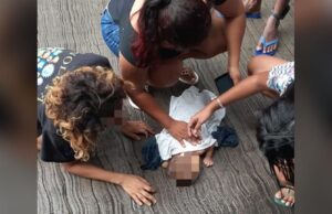 Segue internado em estado grave na UTI, bebê de três meses que caiu de viaduto