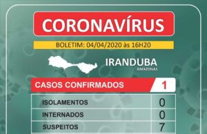 Iranduba registra primeiro caso do novo Coronavírus