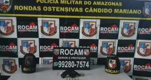 Rocam detêm suspeito com arma de fogo na Zona Sul