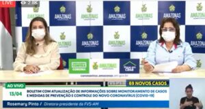 Amazonas tem 69 novos casos confirmados de Covid-19
