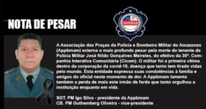 Covid-19 mata tenente da PM em Manaus