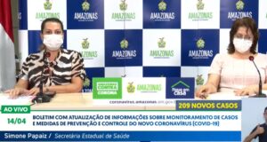 Mortes por Covid-19 sobem para 90 e casos pulam para 1.484 no Amazonas