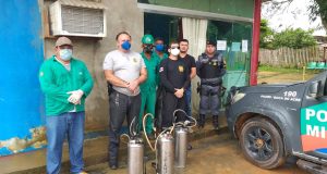 Delegacia de Pauini passa por higienização preventiva com conta do Covid-19