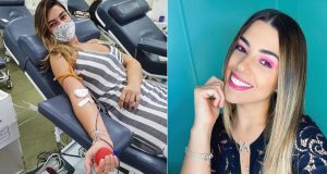 Doadora do Hemoam, Vivian Amorim pede bolsas de sangue em ManausSolidariedade na pandemia