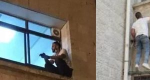 Filho escala parede de hospital para dar adeus à mãe antes dela morrer de CovidGesto emocionante
