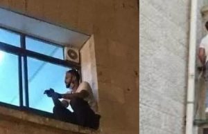 Filho escala parede de hospital para dar adeus à mãe antes dela morrer de CovidGesto emocionante