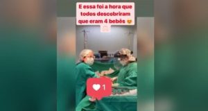 Surpresa! Em Manaus, mãe vai para maternidade ter trigêmeas e descobre quarta filhaA família já tinha três filhos
