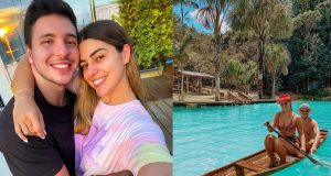 Na Lagoa Azul, Vivian Amorim mostra ao namorado com “quantos paus se faz uma canoa”Apaixonada