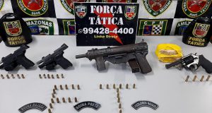 No bairro de Flores, homem é preso com armamento de guerra na mochilaAs armas estavam escondidas em uma mochila