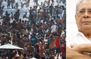 Amazonino reclama ao ver Ponta Negra lotada: “Onde está nossa responsabildiade?”Negão afirma que o povo está bricando com a Covid