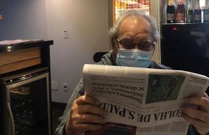 Amazonino toma café em São Paulo pensando em comer os adversáriosCampanha nas redes sociais