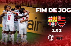 Com 11 desfalques e abalado pela Covid, Mengão ganha do Barcelona na raçaGrande vitória