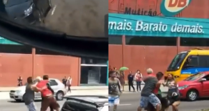 VÍDEO: Condutores incorporam José Aldo após acidente na Grande Circular