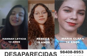 Adolescentes desaparecem há três dias e família acredita em desafio da internetDuas saíram do cursinho e a outra saiu de casa para encontrá-las