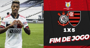 Flamengo ensina Corinthians a contar até 5 em São PauloMassacre