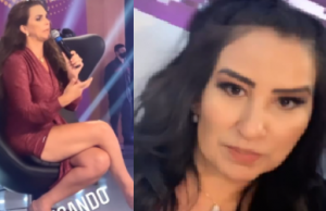 Fabiola Gadelha e Luiza Ambiel quebram o pau nas gravações de Rodrigo FaroTreta na TV
