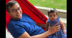 Wilson Lima faz foto com a filha e pede proteção às crianças do AmazonasChefe de família