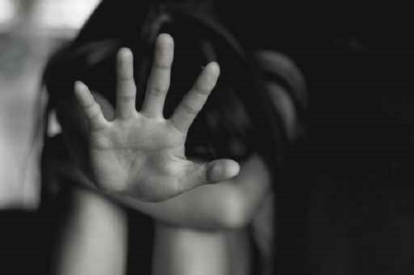 Women lift the palm,Stop sexual abuse , anti-trafficking and sto
