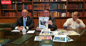 Bolsonaro convida Coronel Menezes para live e espera vê-lo no segundo turno em ManausCampanha nas redes sociais