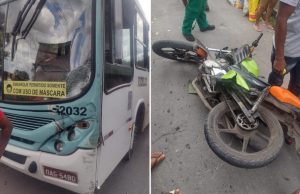 Mototaxista foge de assalto e acaba morrendo após colidir contra ônibusTragédia no Colônia Terra Nova