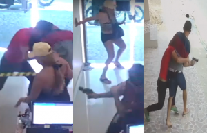 VÍDEO: Homem entra em luta com assaltante e acaba baleado no Tancredo NevesViolência em Manaus