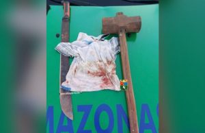 Em Novo Airão, valentão é preso após agredir mulher e filha com terçado e marretaViolência doméstica