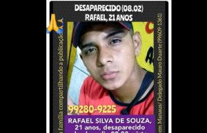 Família pede ajuda para encontrar jovem desaparecido em ManausProcura-se