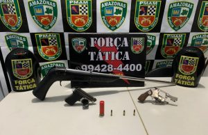 Força Tática prende mulher em Iranduba armada com pistola, Beretta e revólverPerigosa