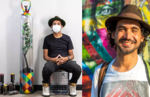 Eduardo Kobra leiloa cilindro de oxigênio e reverte R$ 700 mil para duas usinas no Amazonas