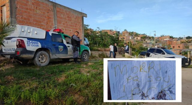 Com recado ‘Morri porque sou Jack’, cardáver é encontrado no Jorge Teixeira