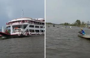 Enchente 2021: Ribeirinhos enfrentam embarcações para proteger suas casas em Iranduba