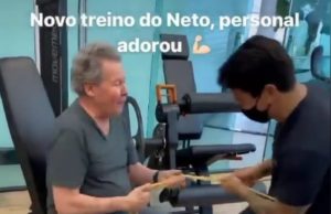 Aos 75 anos, Arthur Neto posta foto na malhação sonhando com a Presidência do BrasilSuado