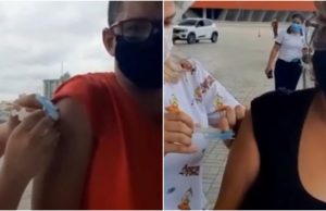 Fraude? Agulha foi inserida, mas dose de vacina contra Covid-19 não foi aplicada; vídeos