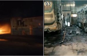 Empresa de ônibus no Cacau Pirêra é alvo de atentado criminosoTERROR