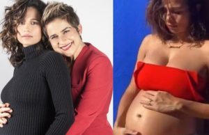 Atriz Nanda Costa está grávida de gêmeas e esposa comemora: ‘Duas filhas, duas mães’