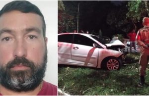 Policial civil perde controle do HB20 e morre em grave acidente no TarumãTragédia