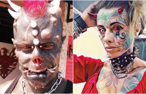 ‘Diabão’ sofre complicações após abdominoplastia e ‘Mulher Demônia’ pede ajuda para o marido"Tô com a barriga toda aberta, em torno de 40cm"