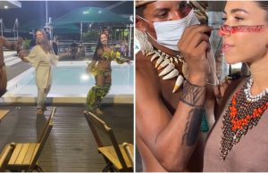 Com a cara pintada e no dois pra lá e dois pra cá, filha de Silvio Santos está em ManausNovo projeto